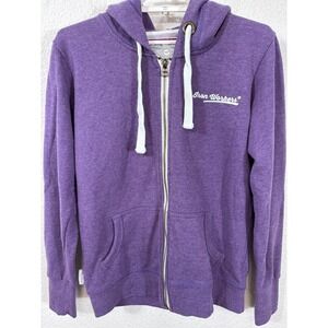 Iron Workers Core Full Zip Hoodie Womens Medium Purple Graphic USA 73 Track Road